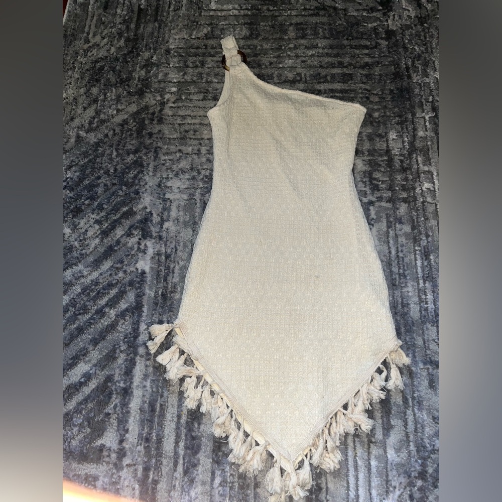 Elegant Cream High Low Dress